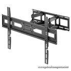 Manhattan TV állvány - Fali, dönthető, forgatható, szintezhető, TV állvány Fekete (max.VESA:600x400)(37"-80"-ig)