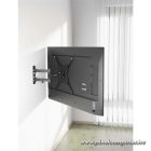 Manhattan TV állvány - Fali, dönthető, forgatható, TV állvány Fekete (max.VESA:400x400)(23"-55"-ig)