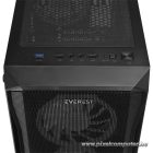 Everest Számítógépház - X-RACER (fekete; üveg; ATX; alsó táp; 4x120mm RGB, 1xUSB3.0 + 2xUSB2.0)