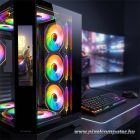 Rampage Számítógépház - NOVA (fekete; üveg; ATX; 9,17" TFT kijelző, 7x120mm RGB, 1xUSB3.0 + 1xUSB2.0)