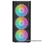 Everest Számítógépház -  CREST V1 (fekete; üveg; ATX; alsó táp; 4x120mm RGB, 1xUSB3.0 + 2xUSB2.0)