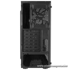 Everest Számítógépház -  FACED V1 (fekete; üveg; ATX; alsó táp; 4x120mm; 1xUSB3.0 + 2xUSB2.0)