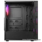 Rampage Számítógépház - PLAID V1 (fekete; üveg; ATX; alsó táp; 4x120mm RGB, 1xUSB3.0 + 2xUSB2.0)