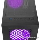 Rampage Számítógépház - PLAID V1 (fekete; üveg; ATX; alsó táp; 4x120mm RGB, 1xUSB3.0 + 2xUSB2.0)