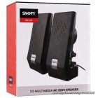 Snopy Hangszóró 2.0 - SN-611  (3W RMS; hangerőszabályzó; 3,5mm jack; USB)