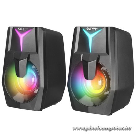 Snopy Hangszóró 2.0 - SN-X22 STYLE  (6W RMS; hangerőszabályzó; 3,5mm jack; USB)