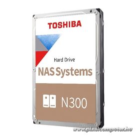   Toshiba Belső HDD 3.5" - N300 High-Reliability 6TB (Retail; NAS, RAID-, Multimédiás kiszolgálótárhely; 512MB / 7200RPM)