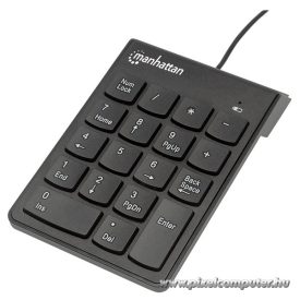 Manhattan Numerikus billentyűzet - USB , Fekete