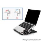 Conceptronic notebook állvány - THANA03B (Max.: 15,6", állítható magasság, Max.: 50kg, fekete)