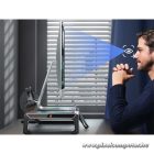 Conceptronic Monitor állvány - THORNE01B (állítható RGB, 4x USB2.0, beépített fiók, összecsukható, Max.: 10kg, fekete)