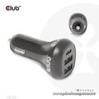 Club 3D Autós Töltő - CAC-1921 (36W, 2x USB-A, 1x USB-C, 12-24V, QC3.0)