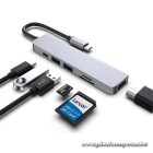 Conceptronic Notebook Dokkoló - DONN11G (USB-C to HDMI+USB-C PD:60W+USB-A 3.0+2.0, ezüst)