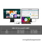 Conceptronic Notebook Dokkoló - DONN14G (USB-C to 2xHDMI+USB-C PD:100W+3xUSB-A+RJ-45, fekete)