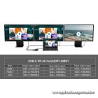 Conceptronic Notebook Dokkoló - DONN15G (USB-C to 2xHDMI+VGA+USB-C PD:100W+3xUSB-A+RJ-45+SD/TF+AUX)