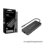 Conceptronic Notebook Dokkoló - DONN15G (USB-C to 2xHDMI+VGA+USB-C PD:100W+3xUSB-A+RJ-45+SD/TF+AUX)