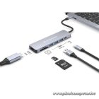 Conceptronic Notebook Dokkoló - DONN18G (USB-C to HDMI/USB-C PD/USB 3.0/SD/TF)