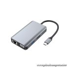 Conceptronic Notebook Dokkoló - DONN21G (USB-C to HDMI/VGA/USB-C PD/USB 3.0/GbE)