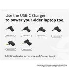 Conceptronic Univerzális Töltő adapter - OZUL04BE (USB-C, 67W, 3,3-21V, fekete, 1,8m)