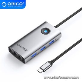   Orico Notebook Dokkoló - PW11-6P-GY (Bemenet: USB-C, Kimenet: HDMI/USB-A+C/PD100W, sötétszürke)