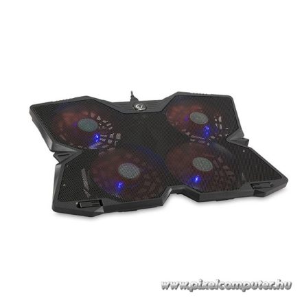 Rampage Notebook Hűtőpad 17"-ig - AD-RC3 (4x14cm venti, fém+műanyag váz; USB port)