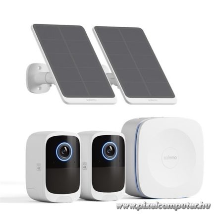 Safemo IP wifi csempekamera szett - SK012 (4K Ultra HD, IP65, mikrofon, hangszóró, 32GB, 6400mAh, SolarP 5W, 24/7)