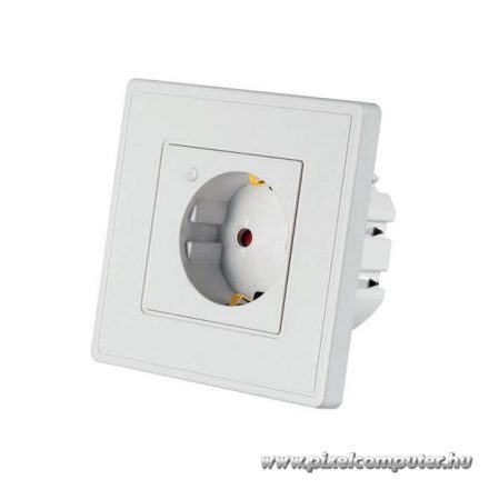 Woox Smart Home Csatlakozó aljzat - R4054 (beltéri, 10A, 2300W, Wi-Fi, távoli elérés)
