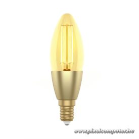  Woox Smart Home Filament candle design LED Izzó - R5141 (E14, 4,9W, 470 Lumen, warmw2700K/coldw6500k, Wi-Fi, 15000h)