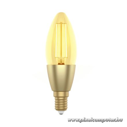 Woox Smart Home Filament candle design LED Izzó - R5141 (E14, 4,9W, 470 Lumen, warmw2700K/coldw6500k, Wi-Fi, 15000h)