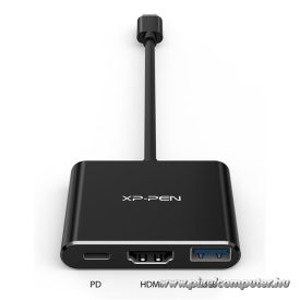   XP-PEN 3-in-1 adapter - ACW01 (Bemenet: USB-C, Kimenet: USB-C PD:60W/HDMI/1x USB3.0)