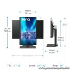 BenQ monitor 27" - SW272Q (IPS, 16:9, 2560x1440, 5ms, 300nit, 100% sRGB, 98% P3, 99% Adobe, 90W USB-C, HDR, HDMI,DP)