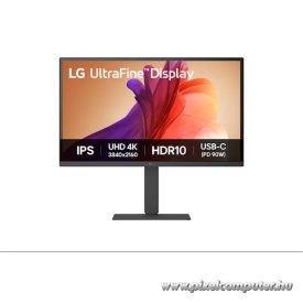   LG Monitor 27" Ultrafine - 27U730A-B (IPS; 16:9; 3840x2160; 5ms; 300cd; 60Hz; HDMI; DP; USB-C; HDR; Hangszóró, Pivot)