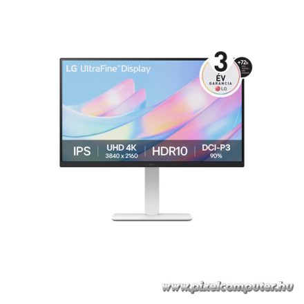 LG Monitor 27" - 27US550-W (IPS; 16:9; 3840x2160; 5ms; 300cd; 60Hz; DP, HDMIx2, HDR; Pivot)