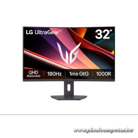   LG Monitor 32" Gamer - 32G600A-B (Ívelt; VA; 16:9; 2560x1440; 180Hz; 1ms; 300cd; HDMIx2; DP; Freesync, HDR, Mag.áll)