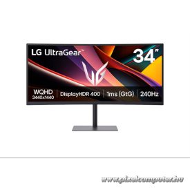   LG Monitor 34" Gamer - 34G630A-B (Ívelt; VA; 16:9; 3440x1440; 240Hz; 1ms; 300cd; HDMIx2; DP; Freesync, Hangsz; Mag.áll)