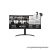 LG Monitor 34" - 34WR55QK-B (VA; Ívelt, 21:9; 3440x1440; 5ms; 300cd; 100Hz, HDMIx2, DP; USB; HDR10; sRGB99%; mag áll)