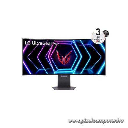 LG Monitor 39" - 39GS95QE-B (OLED; Ívelt, 21:9; 3440x1440; 0.03ms; 250cd; 240Hz, HDMIx2, DP; USB; HDR40; FreeSync)