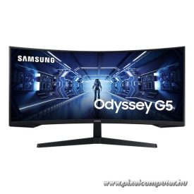   SAMSUNG Monitor 34" - C34G55TWWP (VA, 3440x1440, 21:9, WQHD, 165HZ, 250cd/m2, 1ms, Ívelt)