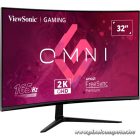 ViewSonic Monitor 31,5" - VX3218C-2K (VA, 16:9, 2K, 165Hz, 1ms, 250cd/m2, 2xHDMI, DP, VESA, SPK, ívelt, HDR10)