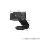 Conceptronic Webkamera - AMDIS02B (2592x1944 képpont, Auto-fókusz, 30 FPS, USB 2.0, univerzális csipesz, mikrofon)