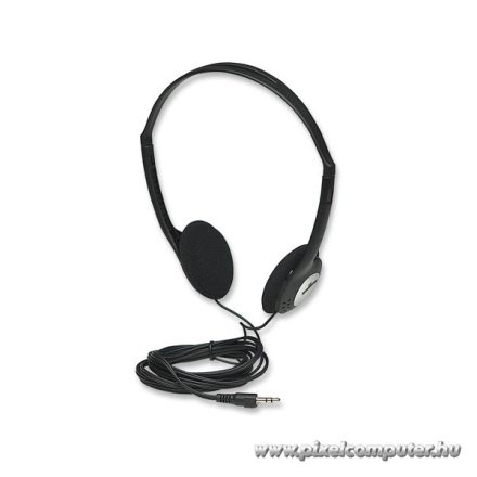 Manhattan Fejhallgató -  Sztereó fejhallgató, 2,2m vezeték, fekete