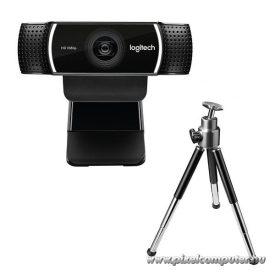   Logitech Webkamera - C922 Pro Stream (1920x1080 képpont, állvány, mikrofon, Full HD, fekete)