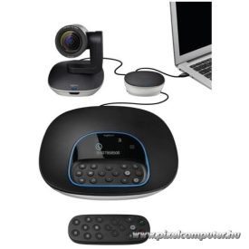   Logitech Webkamera - ConferenceCam Group (1980x1080 képpont, 90°-os látótér, mikrofon Full HD, fekete)