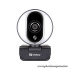 Sandberg Webkamera - Streamer USB Webcam Pro (1920x1080 képpont, 2 Megapixel, 1080p/30 FPS; USB 2.0, mikrofon)