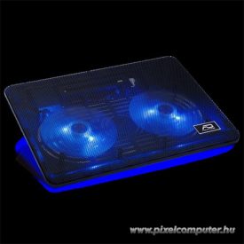   Advance Notebook Hűtőpad 15"-ig - AIRSTREAM 15 (Max.: 15", 2x125mm, 1500rpm, 1xUSB2.0, fekete)