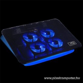   Advance Notebook Hűtőpad 17"-ig - AIRSTREAM 17 (Max.: 17", 4x80mm, 1500rpm, 1xUSB2.0, fekete)