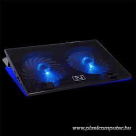   Advance Notebook Hűtőpad 19"-ig - AIRSTREAM 19 (Max.: 19", 2x150mm, 1000rpm, 1xUSB2.0, fekete)