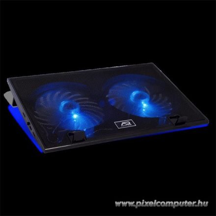 Advance Notebook Hűtőpad 19"-ig - AIRSTREAM 19 (Max.: 19", 2x150mm, 1000rpm, 1xUSB2.0, fekete)