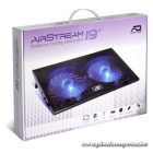 Advance Notebook Hűtőpad 19"-ig - AIRSTREAM 19 (Max.: 19", 2x150mm, 1000rpm, 1xUSB2.0, fekete)