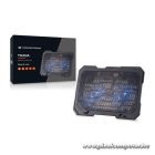 Conceptronic Notebook Hűtőpad 15,6"-ig - THANA01B (USB, 2x12,5cm, állítható magasság, csúszásmentes, fekete)