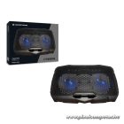 Conceptronic Notebook Hűtőpad 17"-ig - THANA07B (USB, 2x12,5cm, állítható magasság, csúszásmentes, fekete)